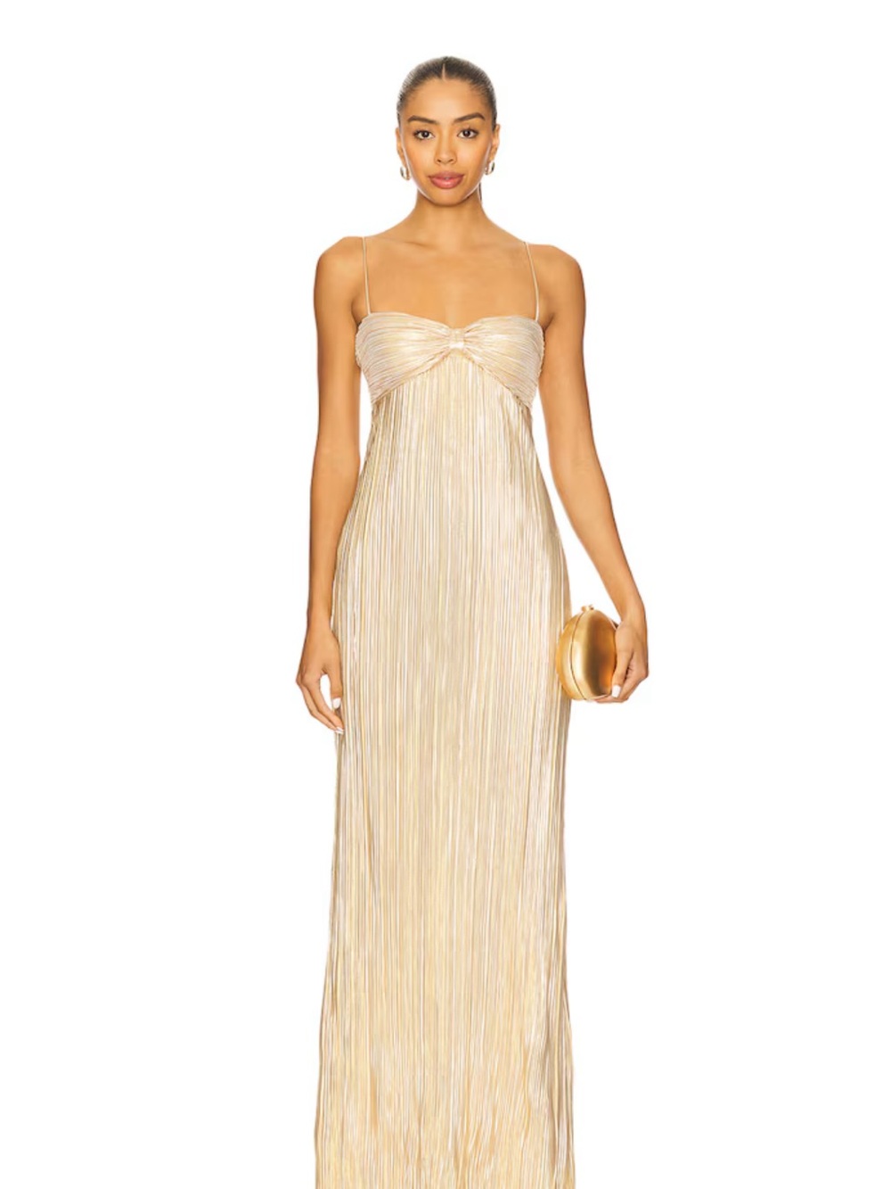 IN SEARCH OF LOVERS+FRIENDS REVOLVE MYA DRESS IN GOLD